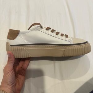 ME+EM White and Brown Sneakers